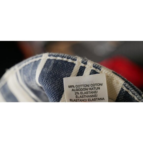 NWOT Lucky Brand Bridgette Mini Boot Nautical Stripe Blue White 6 28 - Picture 8 of 8